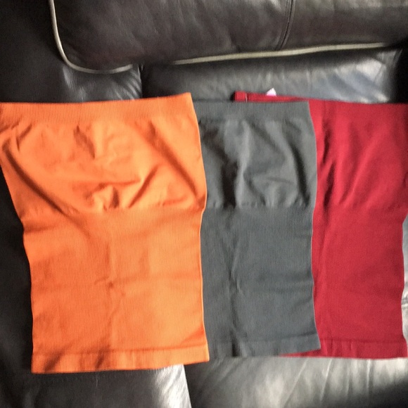 Dynamic Tops - Bundle/set of 2 TUBE TOPS🧡🍷- S
